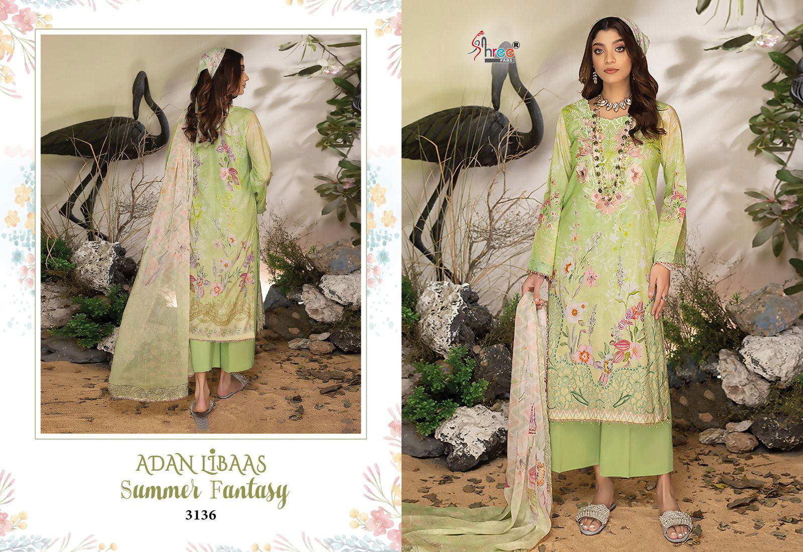 Shreematee Adan Libaas Pakistani Dress Material Catalog